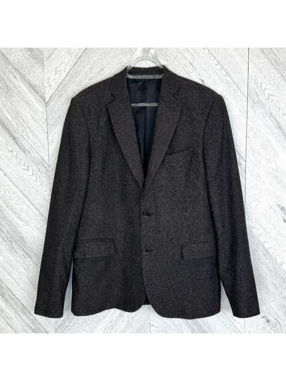 J Lindeberg Hopper Soft Silk Tweed Blazer Jacket Size 48 (US 38R) Brown